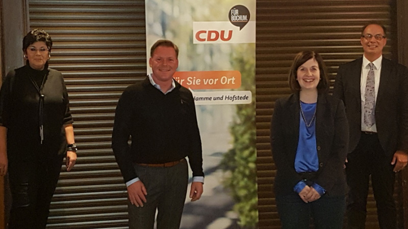 Der neue Vorstand der CDU Hamme-Hofstede. Von links nach rechts: Angelika Dümenil, Dr. Falko Braun, Susanne Dewender, Dr. Sascha Dewender (Foto: CDU Hamme-Hofstede)