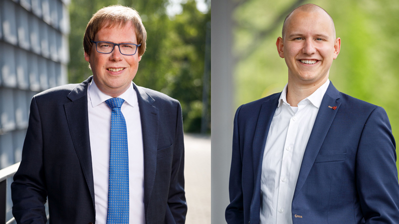 v.l.: Dr. Stefan Jox, verkehrspolitischer Sprecher; Tim Woljeme, Ratsmitglied