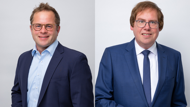 v.l.n.r.: Fraktionsvorsitzender Karsten Herlitz und verkehrspolitischer Sprecher Dr. Stefan Jox