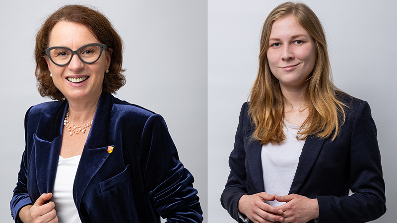 Irina Becker, stellv. Vorsitzende im Ausschuss f�r Chancengerechtigkeit und Integration (li.) und Monika Czyz, kulturpolitische Sprecherin (re.)