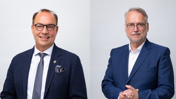 v.l.: Dr. Sascha Dewender, schulpolitischer Sprecher, und Christian Haardt, jugendpolitischer Sprecher