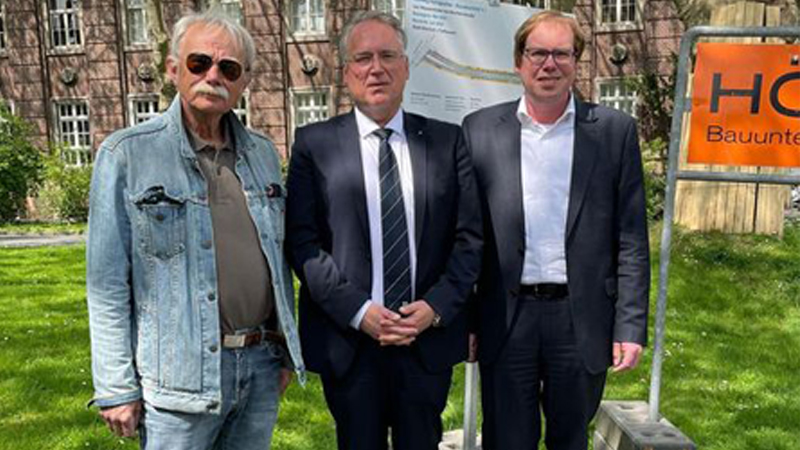 v. l. n. r.: CDU-Bezirksfraktionschef Bochum-Mitte James Wille, Christian Haardt, Stefan Jox